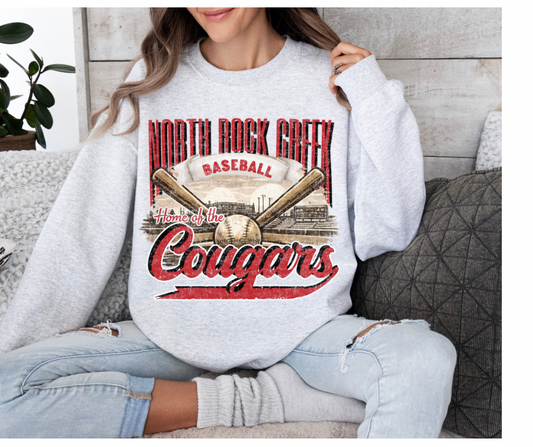Ash Grey Retro NRC Baseball Sweatshirt