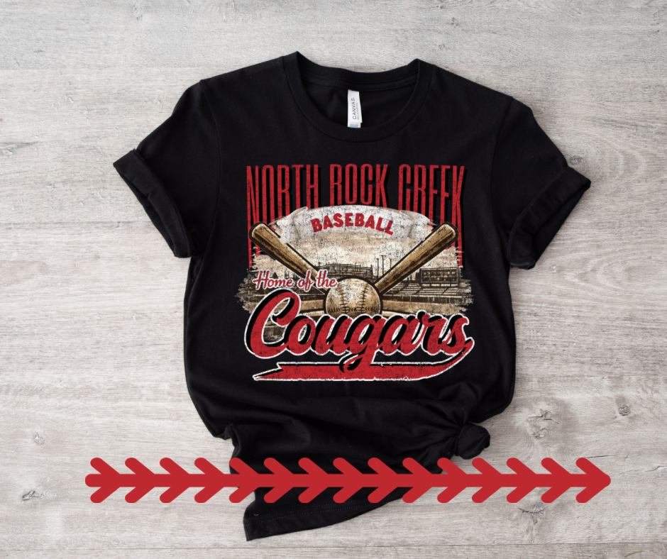 Black Retro NRC Baseball Tee