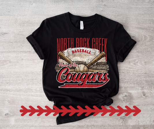 Black Retro NRC Baseball Tee