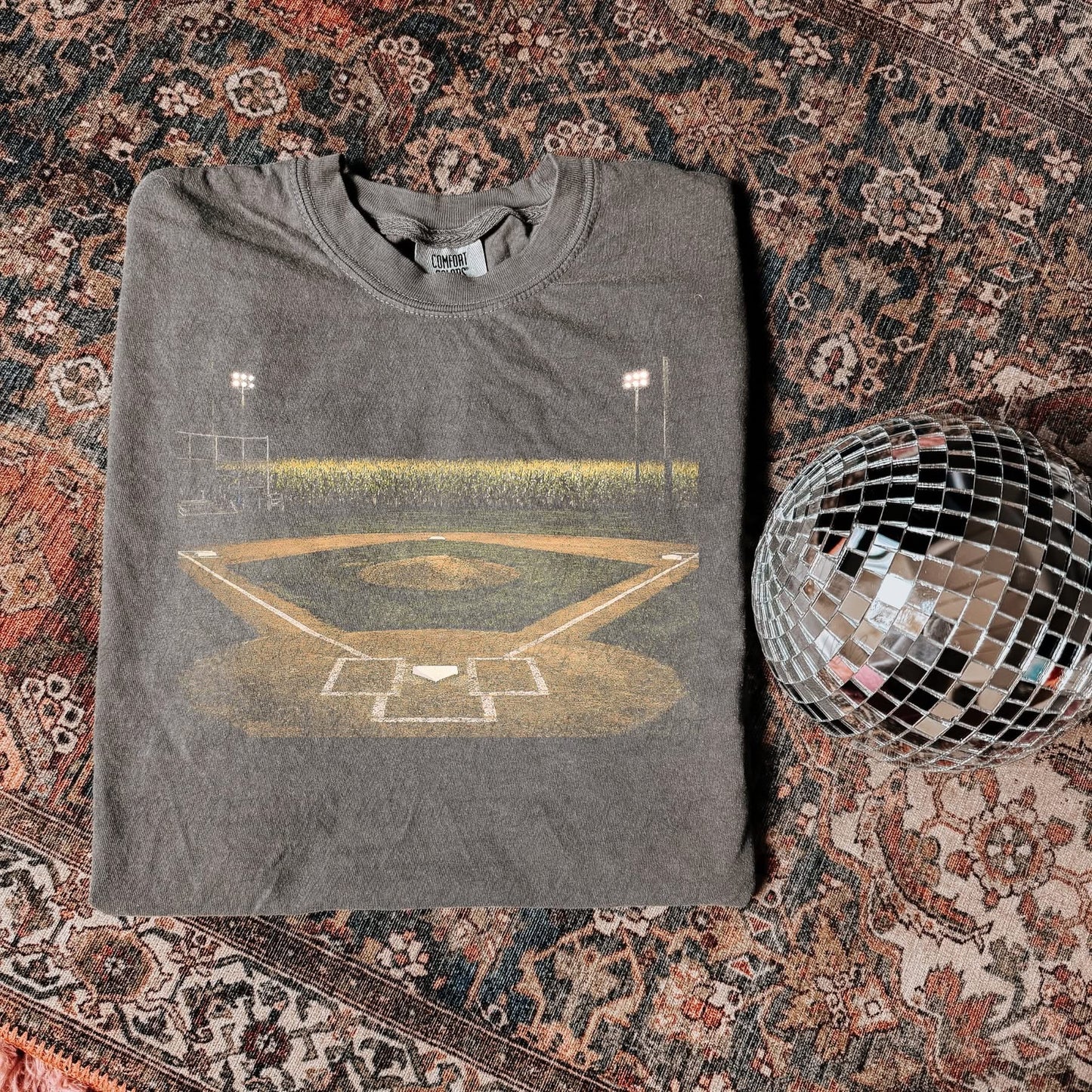 Cornfield Baseball Half Tone Tee