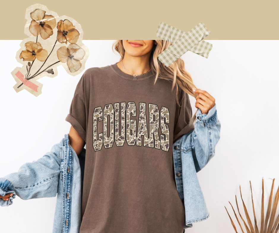 Camouflage Cougars tee