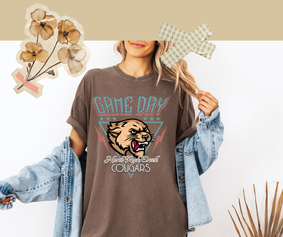 Cougars Game Day Retro Tee