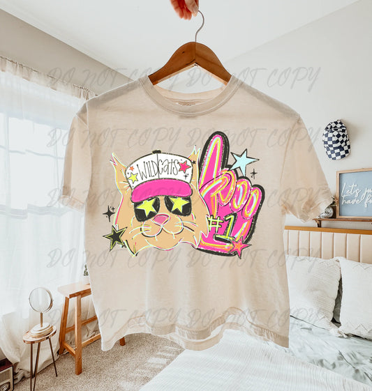 Wildcats Neon Foam Finger Tee