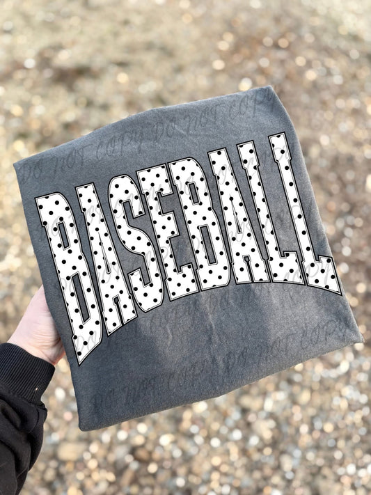 Polka Dot Baseball CC Pepper Tee