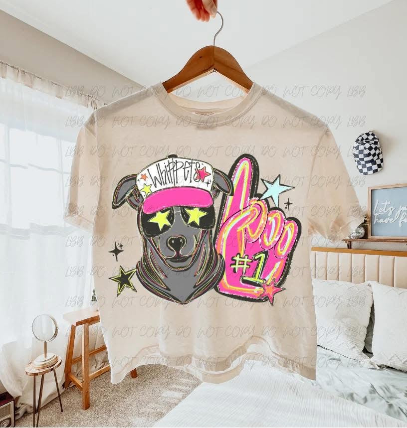 Whippet Neon Foam Finger Tee