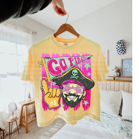 Neon Pirates Pink Tee