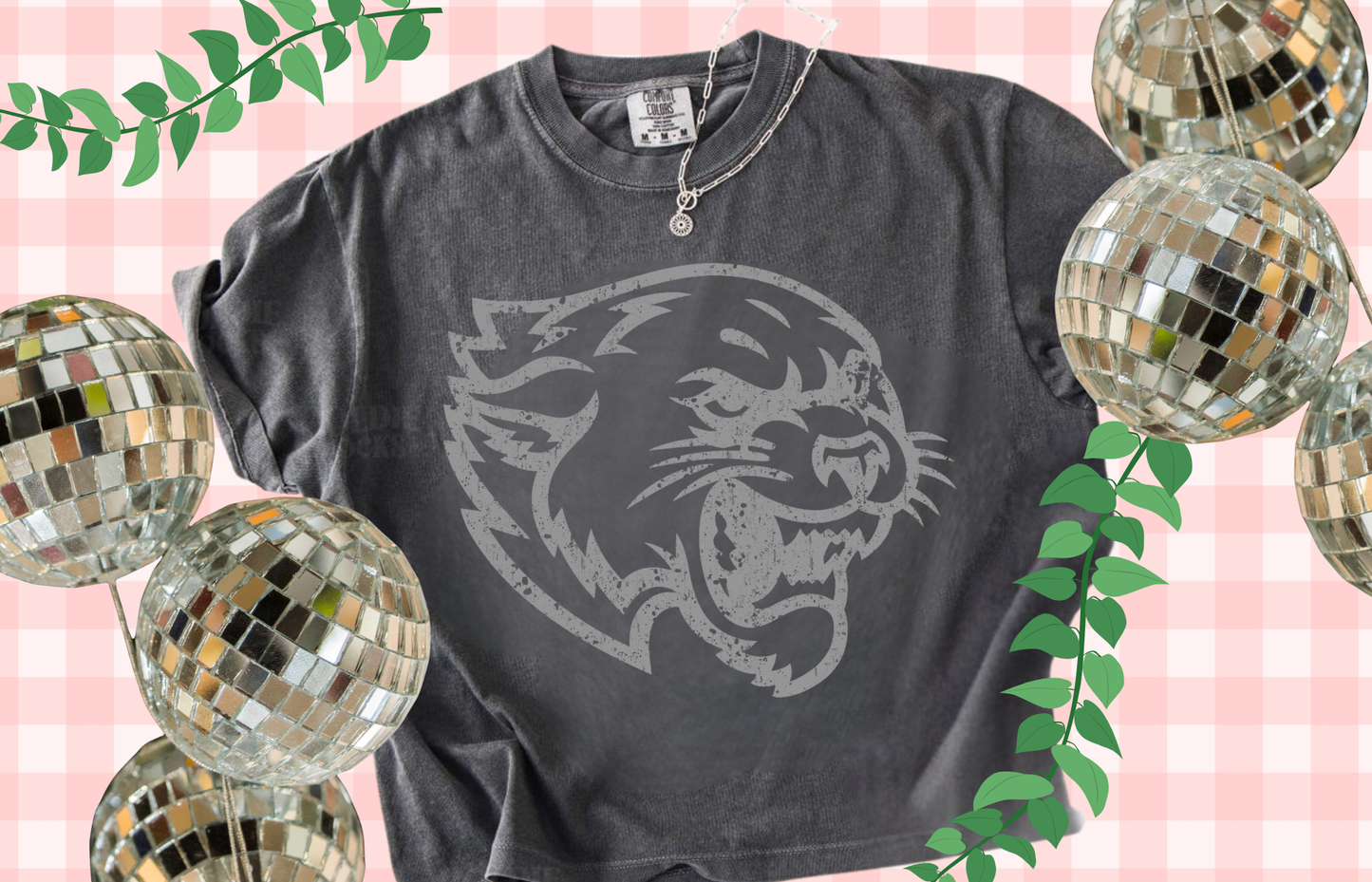 Cougar Outline Cropped tee