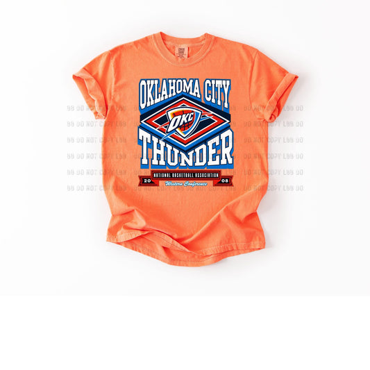OKC Thunder NBA 08 Orange Tee