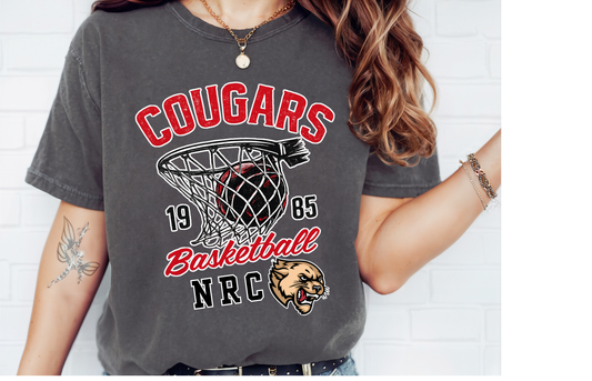 NRC Cougars Basketball Tee